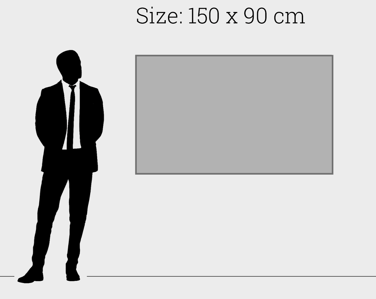 ”Bad Clementinei” Aluminium plate with black frame.