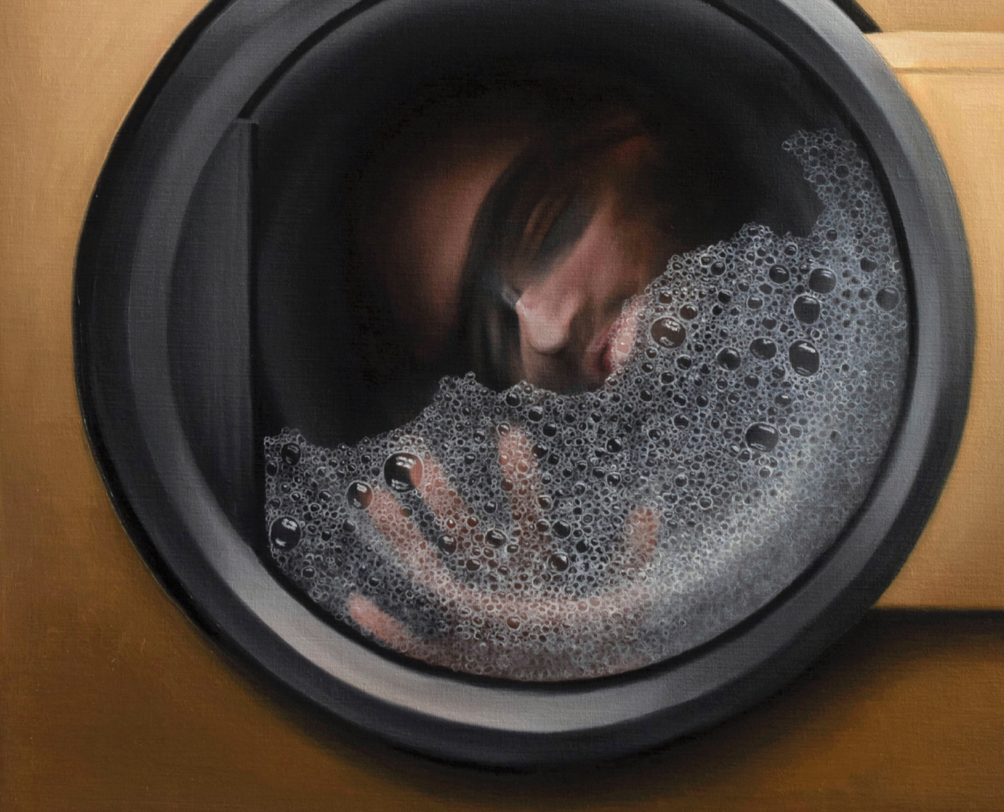 ”Booger” Aluminium plate with black frame.