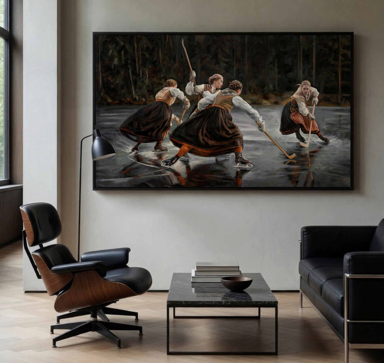 “Game On” Aluminium panel  in 2 sizes. Frame not included.