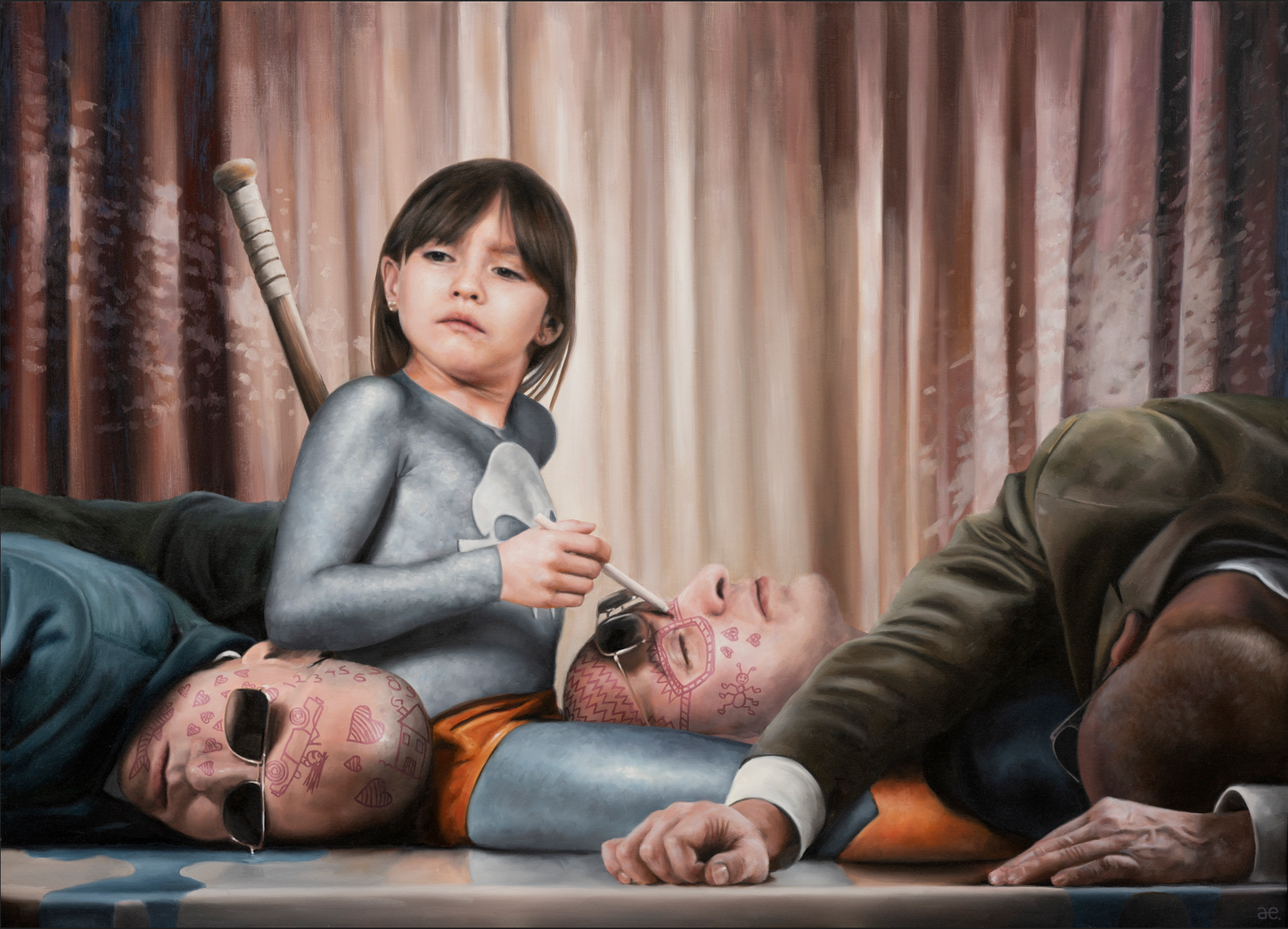 ”Face Painting”  Art Paper 71 x 53 cm. Limited Edition of 150.